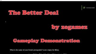 Visual Novel “The Better Deal” by zegamez Demonstration